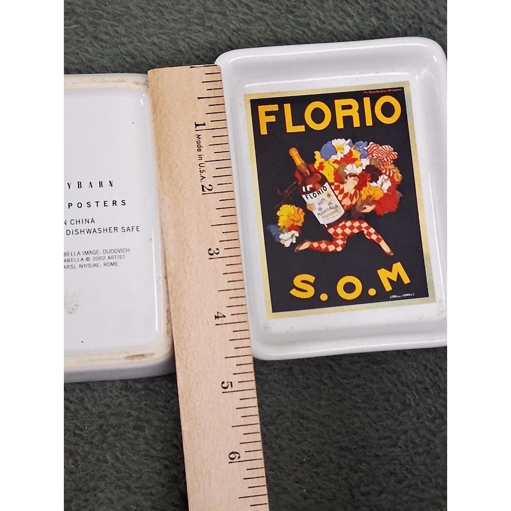 Vintage Pottery‎ Barn Posters Trinket Tray Set Florio Isolabella Art Deco Dishes
